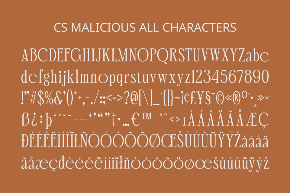CS Malicious Font