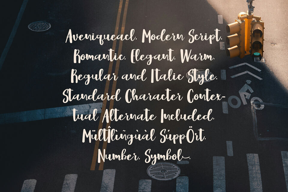Cf Aveniqueacl Font