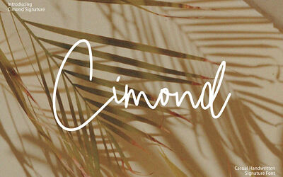 Cimond Signature Font
