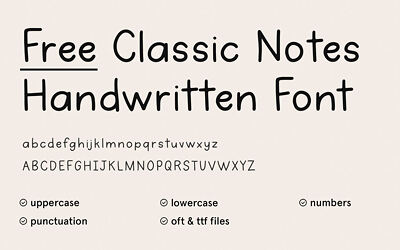 Classic Notes Font