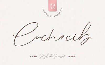 Cochocib Script Font