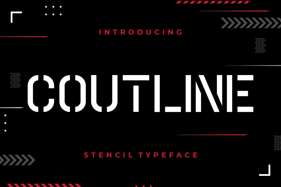 Coutline Font