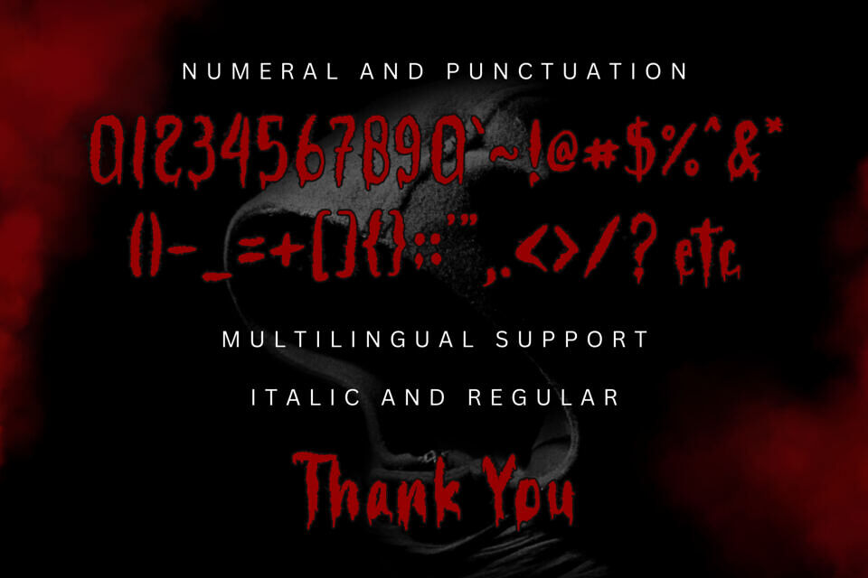 Creepy Zombie Font