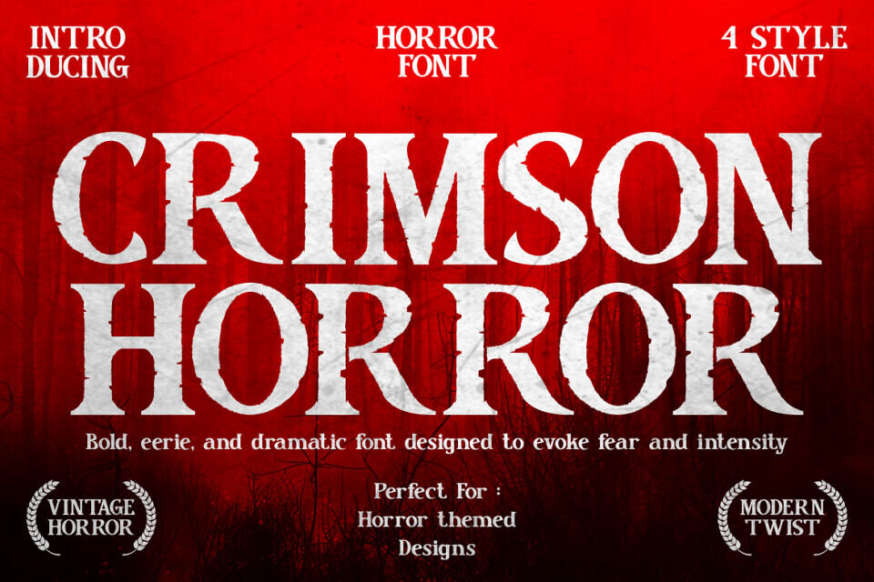 Crimson Horror Font
