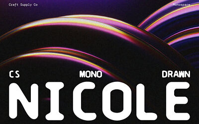 Cs Nicole Mono Drawn Font