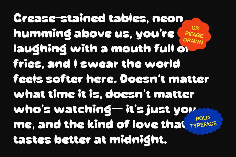 Cs Rifage Drawn Font