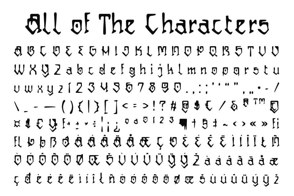 Cs Rohan Drawn Font