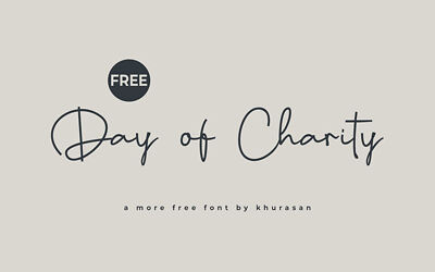 Days of Charity Font