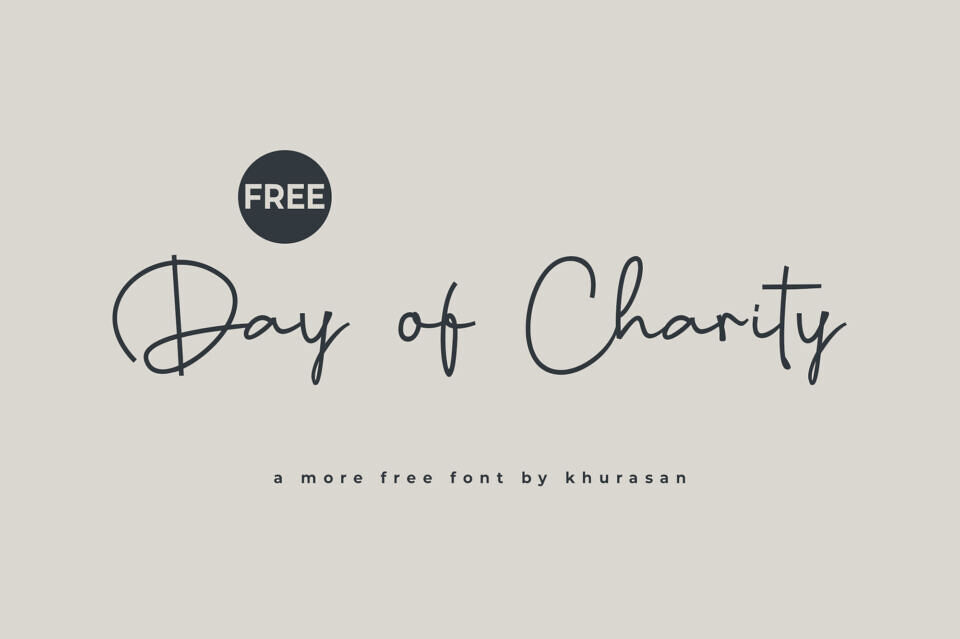 Days of Charity Font