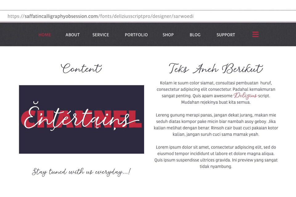 Delizuis Script Font