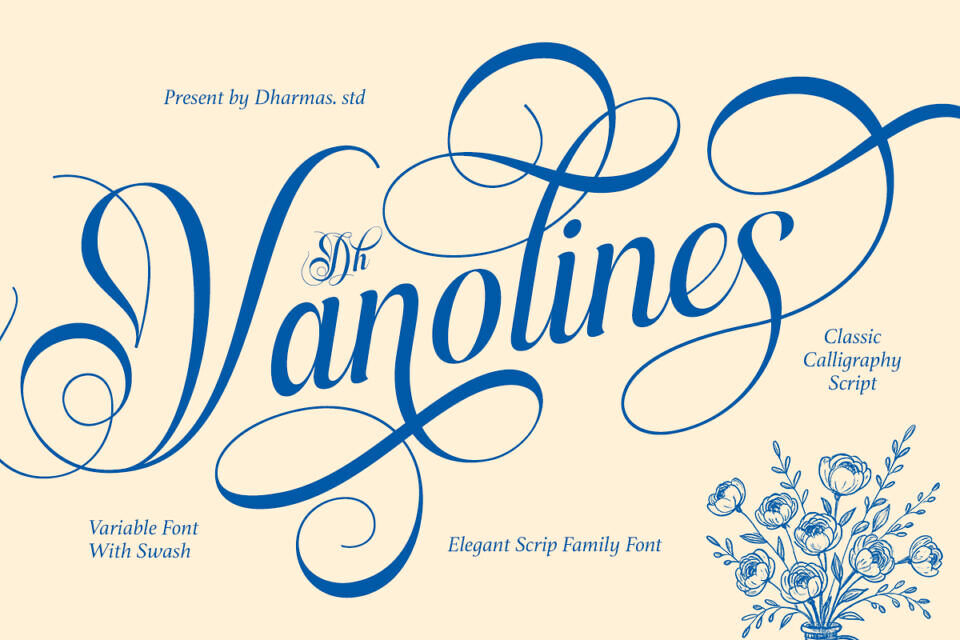 Dh Vanolines Font