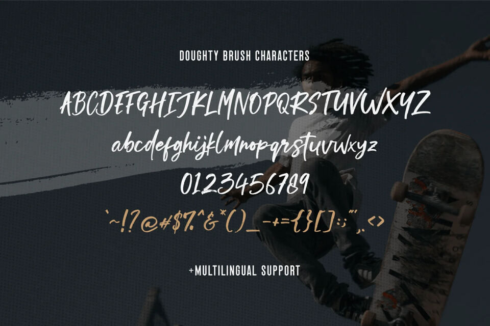Doughty Brush Font
