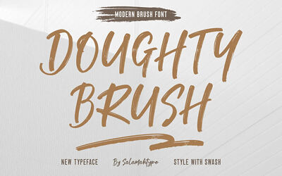 Doughty Brush Font