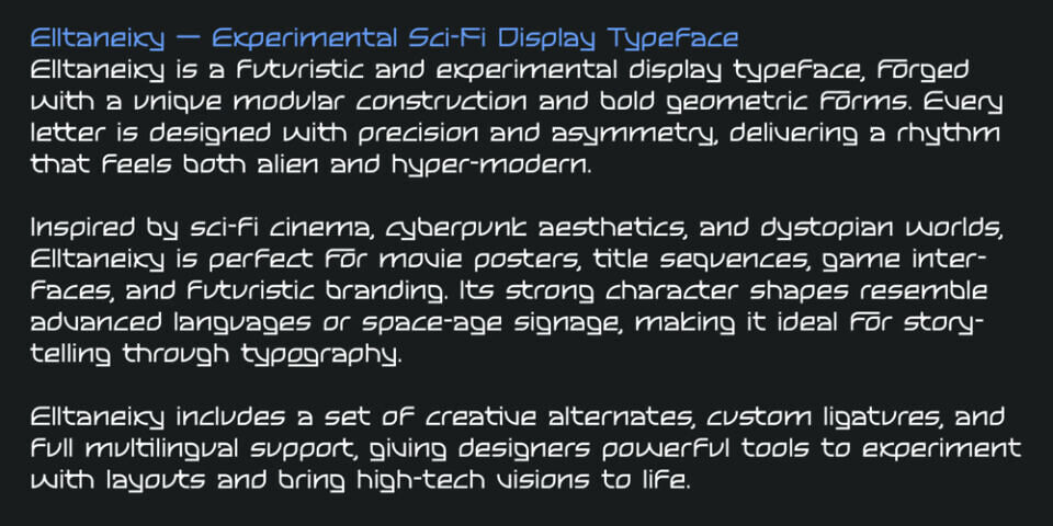 Elltaneixy Font