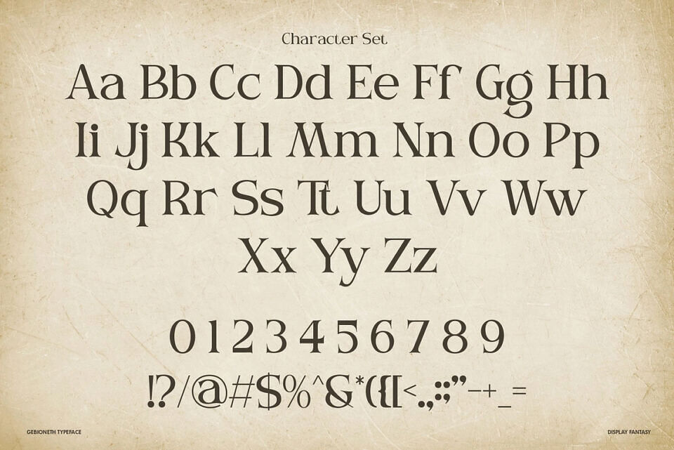 Gebioneth Font