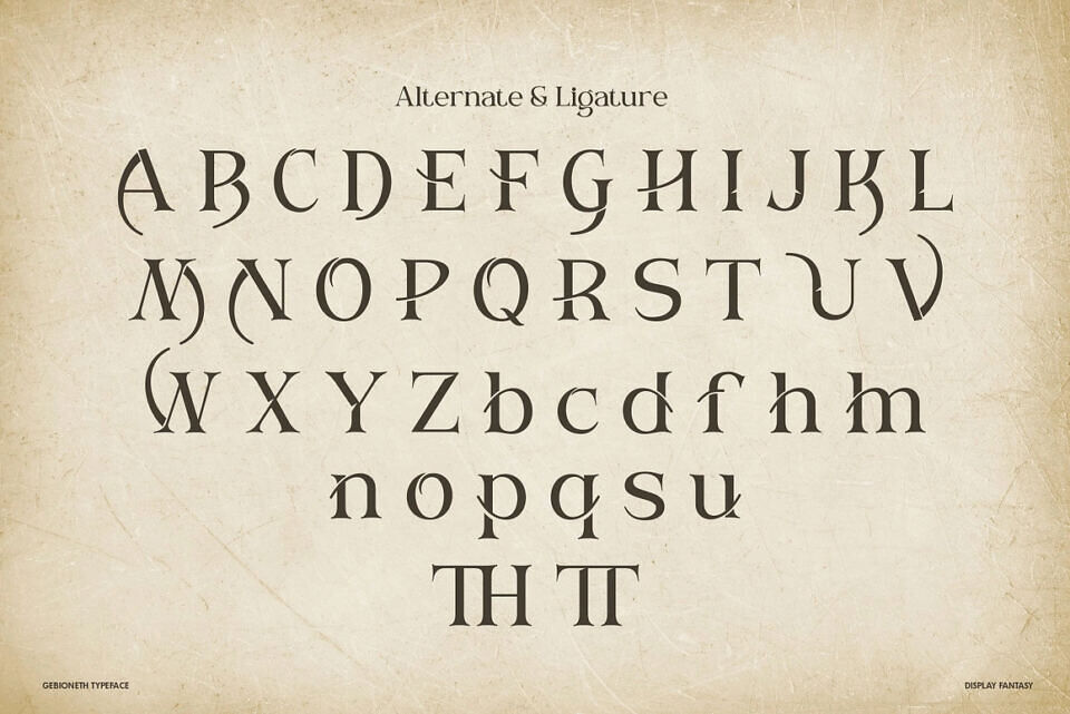 Gebioneth Font