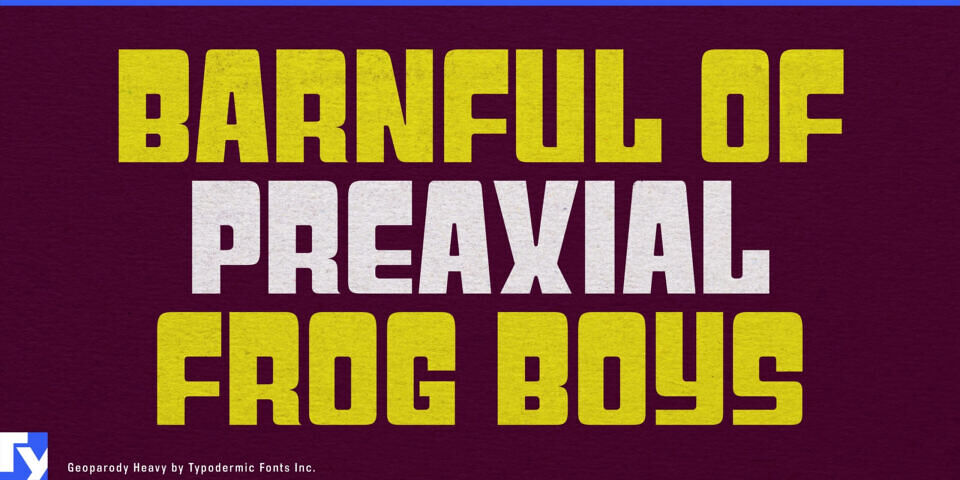 Geoparody Font