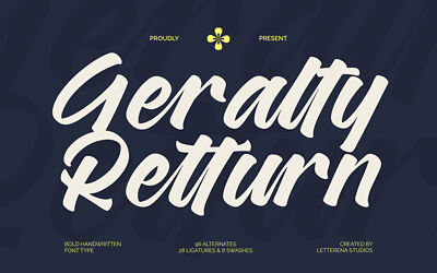 Geralty Retturn Font