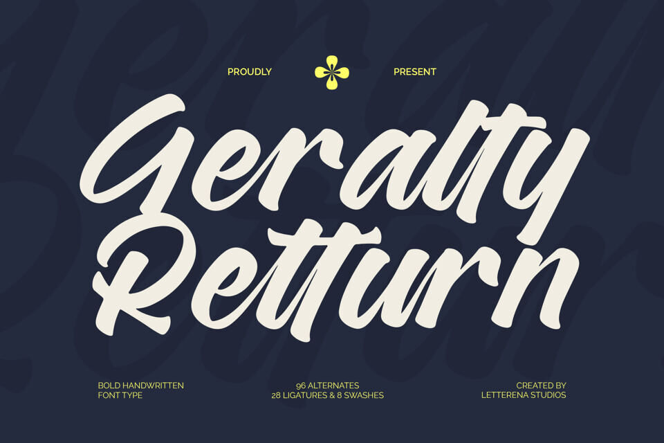 Geralty Retturn Font