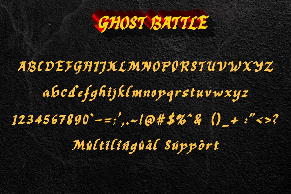 Ghost Battle Font