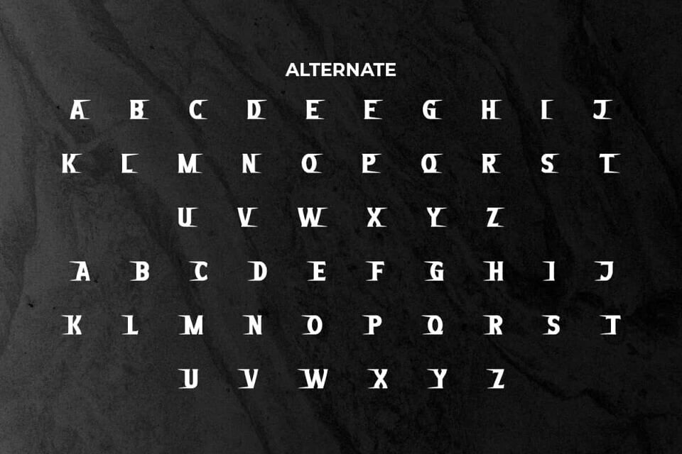 Gloomy Sooty Font