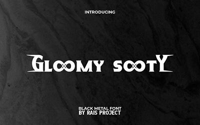 Gloomy Sooty Font