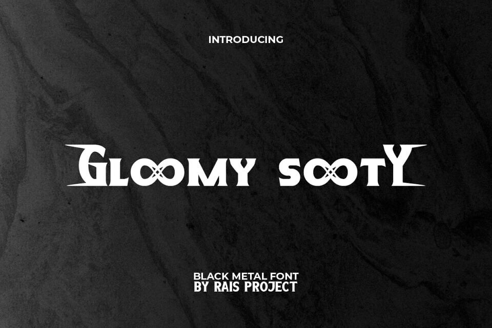 Gloomy Sooty Font