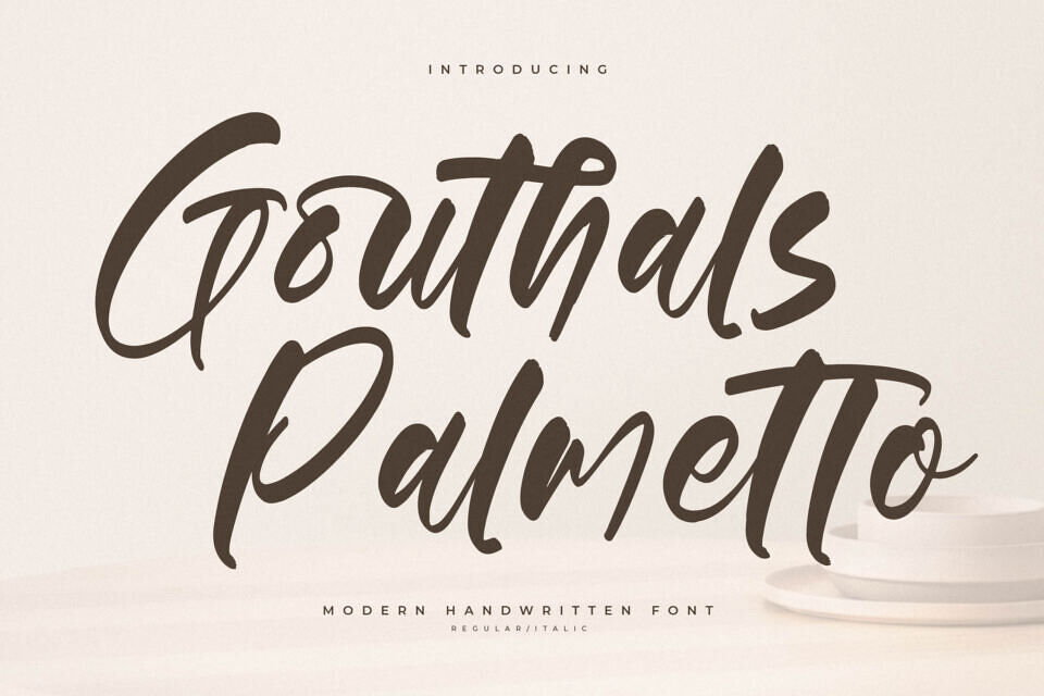 Gouthals Palmetto Font