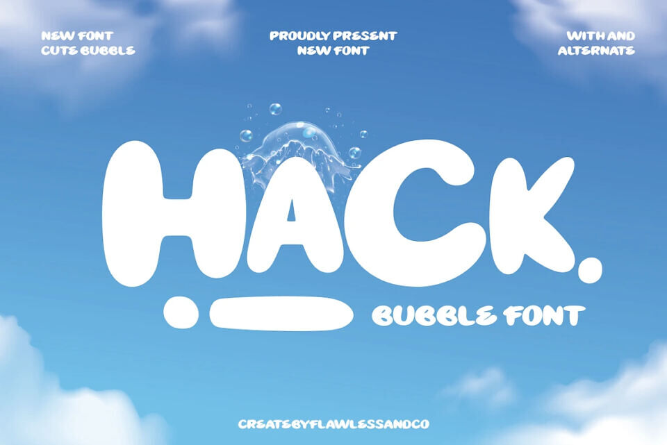 Hackbubble Font
