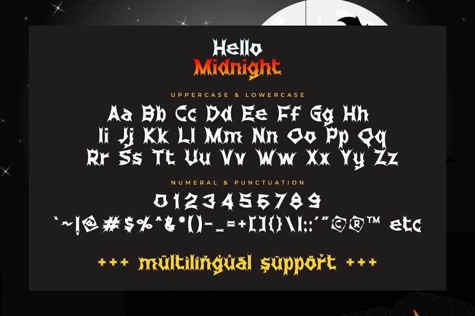 Hello Midnight Font