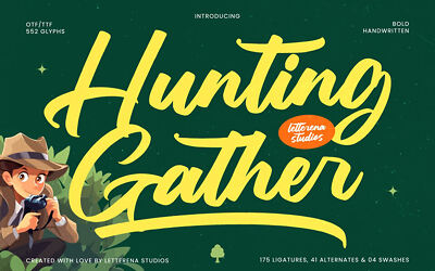 Hunting Gather Font