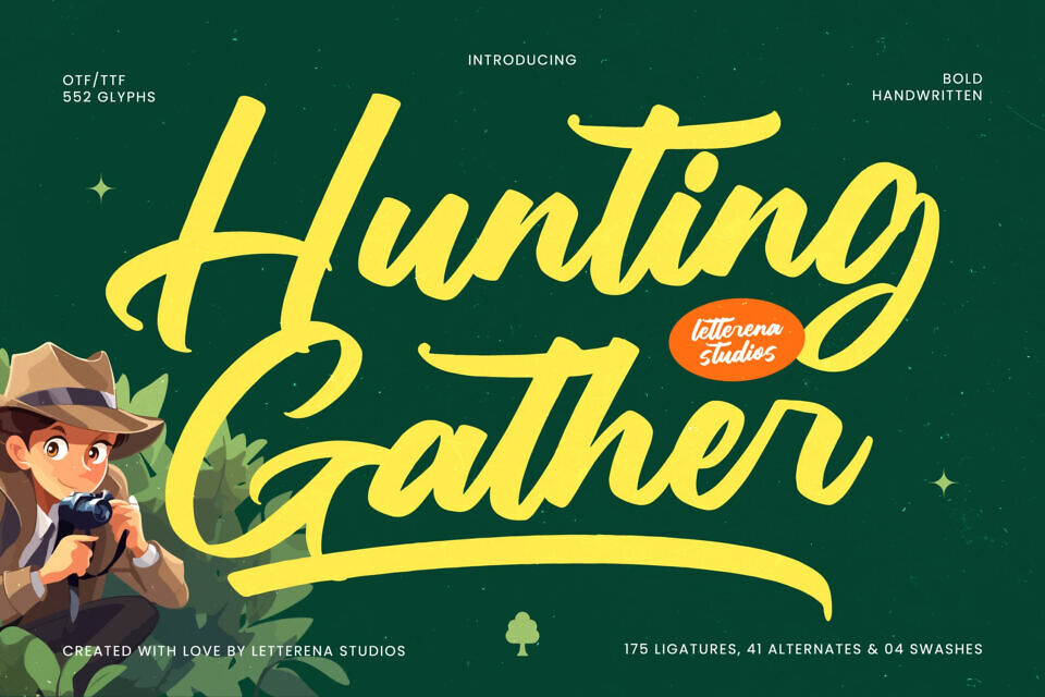 Hunting Gather Font