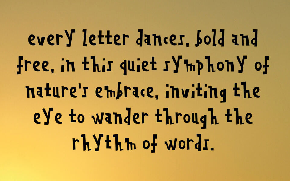 Hypermonosaturation Font