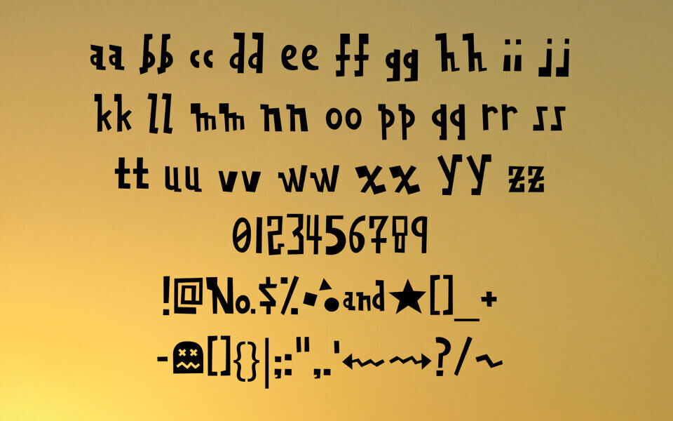 Hypermonosaturation Font