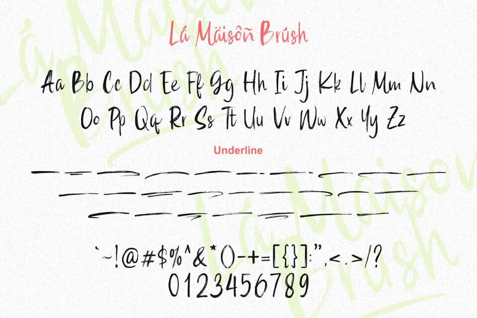La Maison Brush Font
