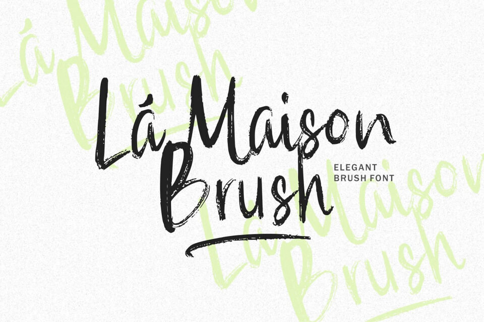 La Maison Brush Font