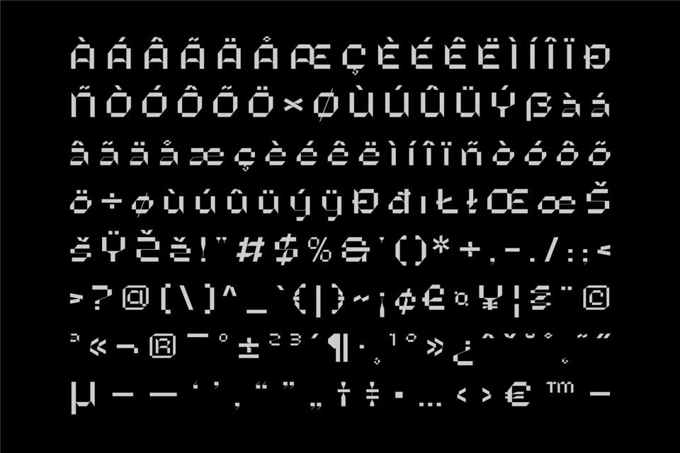 Microbots Font