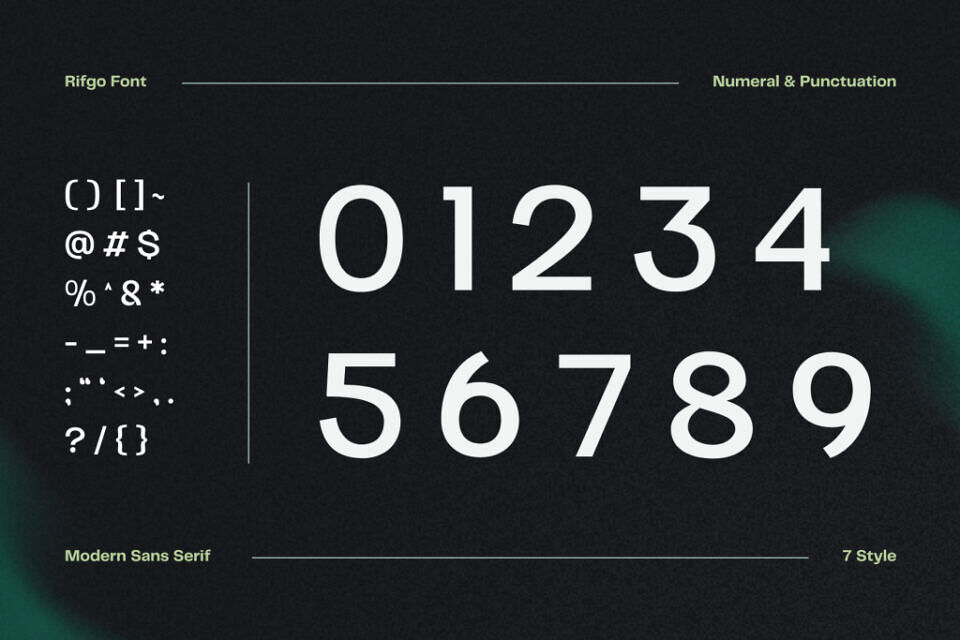 Modern Rifgo Font