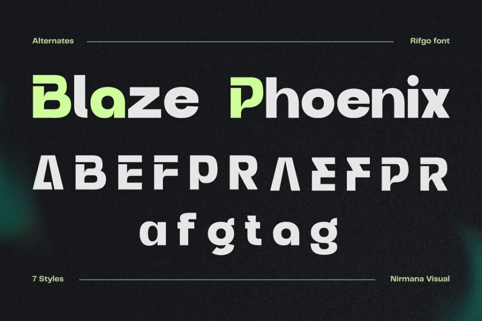Modern Rifgo Font