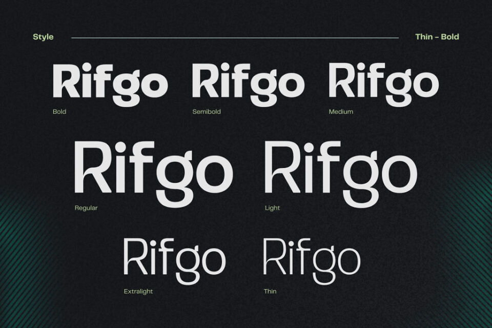 Modern Rifgo Font