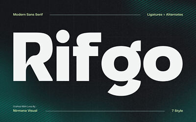 Modern Rifgo Font