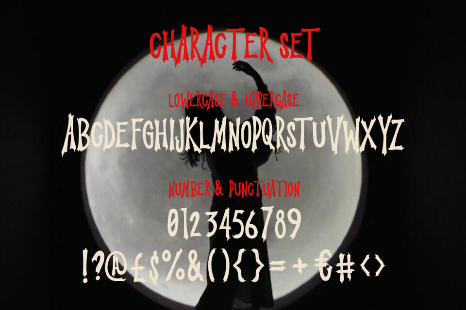 Mooneth Ghost Font