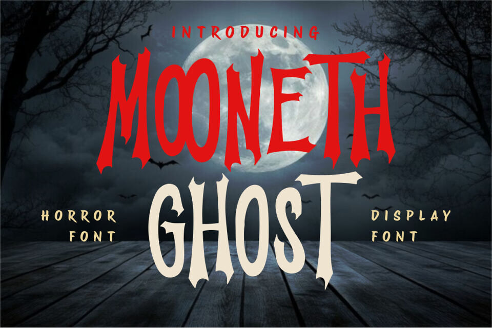 Mooneth Ghost Font