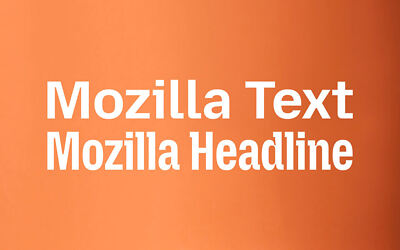 Mozilla Text Headline Font