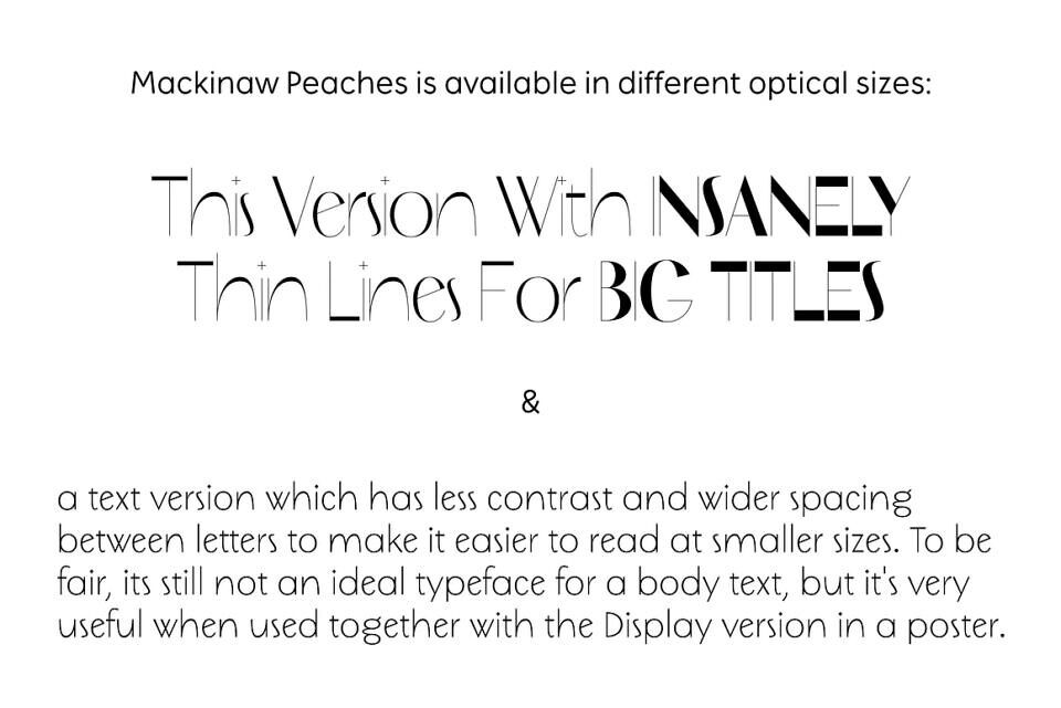 NT Mackinaw Peaches Font
