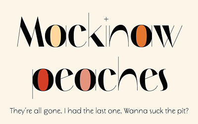 NT Mackinaw Peaches Font