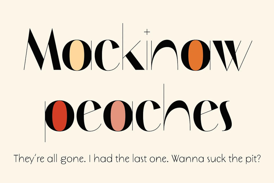 NT Mackinaw Peaches Font