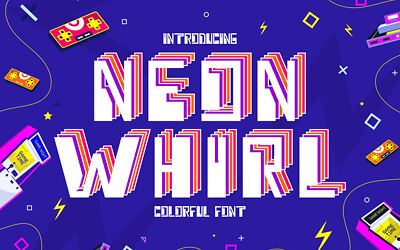 Neon Whirl Font