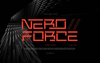 Nero Force Font