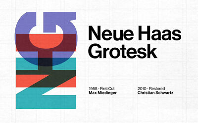 Neue Haas Grotesk Font
